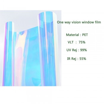 54x78.7/137x200cm Self-adhesive Chameleon Window Film Colorful Stained Glass Window Stickers Privacy Glass Decor Vinyl
