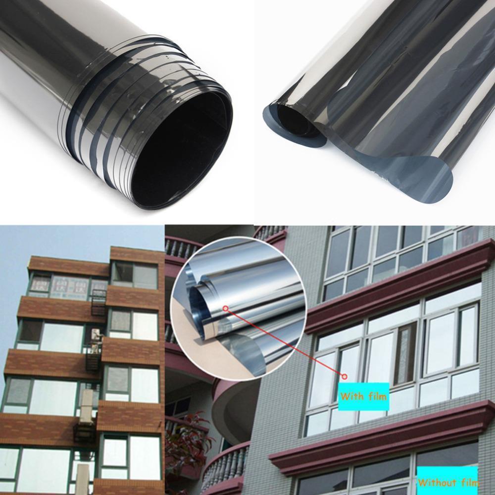 1x10m VLT 20%Silver Reflective Films/Tints Mirror Window sticker heat rejection solar window films