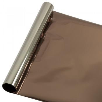 0.9x30m 8%VLT Silver Bronze Window Film Premium Color High Heat Control and Daytime Privacy Vinyl