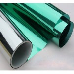 20x100ft VLT 13% Green Silver Reflective One Way Mirror Window Film Mirrored Privacy Sticky Glass Tint Vinyl
