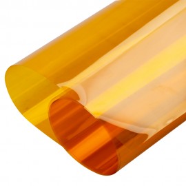 Colorful Window Solar Film Heat Control UV Proof Transparent Glass Tint Decoration Stickers,Gold Yellow(1.52x30m)