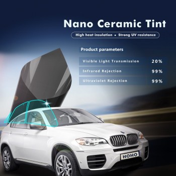 Window Film 1.52x10m Ultra Light 20% Car Window Tint 60 x33Ft Film Tinting Vinyl