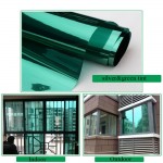 76cm x 30m Sun Heat Control Solar Window Films Reflective Window Glass Tint - Silver Green 30inch x 100ft