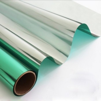 76cm x 30m Sun Heat Control Solar Window Films Reflective Window Glass Tint - Silver Green 30inch x 100ft