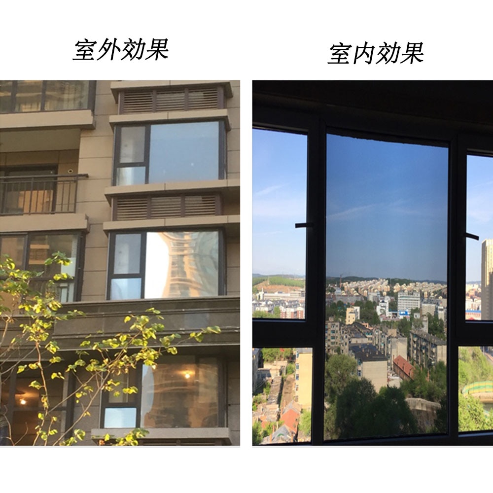 0.9x30m Window Film,Silver One Way Film Glass Window Tint Home Interiors Privacy Screen Stickers Self Adhesive house Film