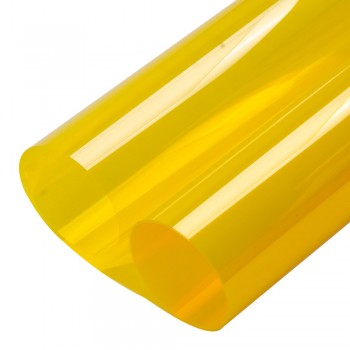 0.9x30m 2Mil Bright Yellow Tint Window Film 70%VLT Decorative Colored Window Film for Home Office Hotel