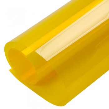 0.9x30m 2Mil Bright Yellow Tint Window Film 70%VLT Decorative Colored Window Film for Home Office Hotel