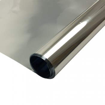 0.9x30m Silver Window Film One Way Privacy Window Film Sun Blocking Heat Control Window Tint for Home House Screen Stickers