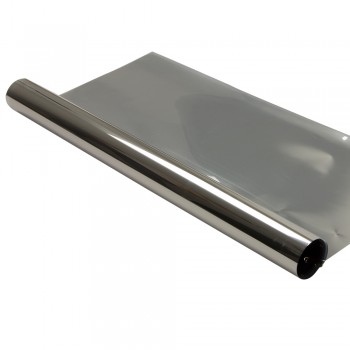 0.9x30m Silver Window Film One Way Privacy Window Film Sun Blocking Heat Control Window Tint for Home House Screen Stickers