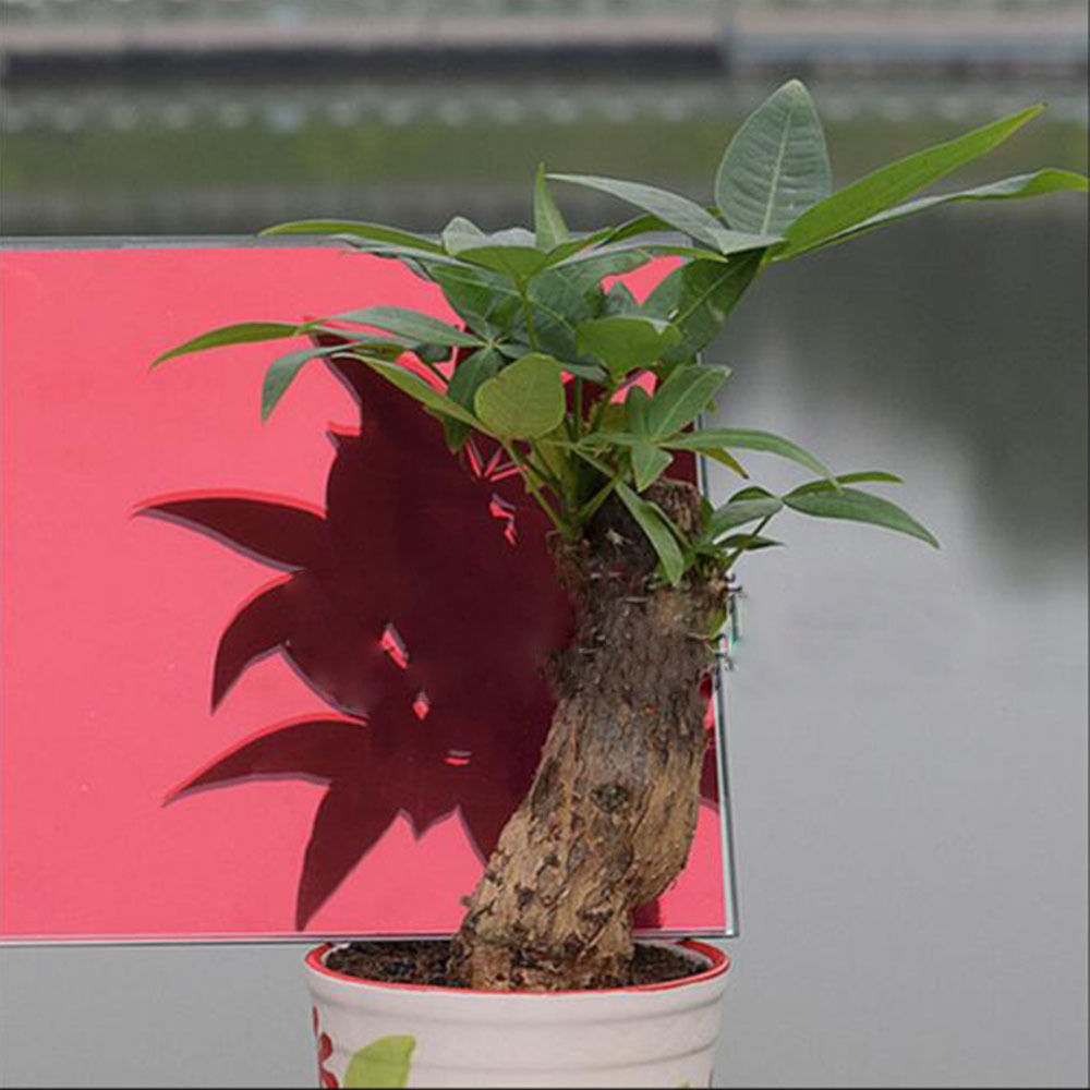 60x200ft/1.52x60m Silver Red Tint Window Glass Sun Protect High Reflective Solar Film Privacy Sticker for Home,Building