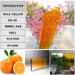 1.52x5m Yellow Decorative Film Solar /Tint/Window/Glass/Privacy Vinyl Sticker