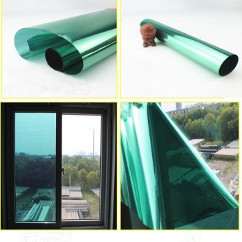 5x100feet 2mil Commercial Window Tints Super Quality Green Silver Decoration Films 1.52x30m