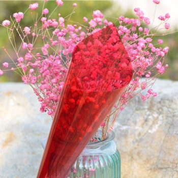 60x100ft(1.52x30m)Red Clear Decoration Window Building Film for Home Office Deco Privacy Paper