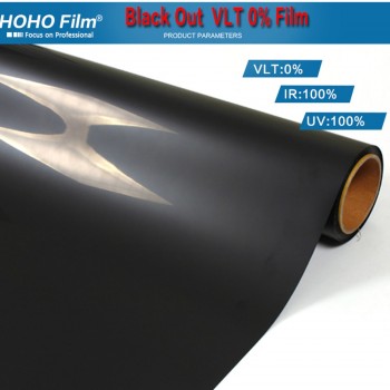 High Black Opaque window film solar tint window sticker VLT0% Black sticker
