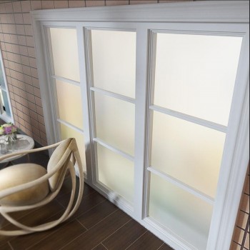 0.76x30m White Frosted Window Glass Film Opaque Matte Privacy Glass Tint Stickers for Home Bathroom Office Meeting Room
