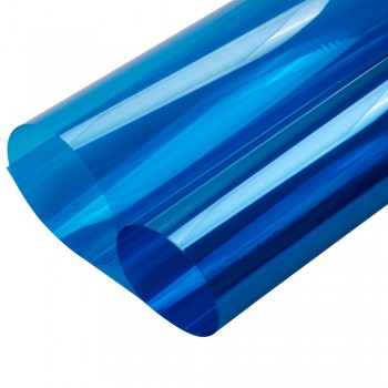 1.52x30m 2Mil VLT 40% Blue Clear Solar Film Tint Decorative Window Glass Privacy Film