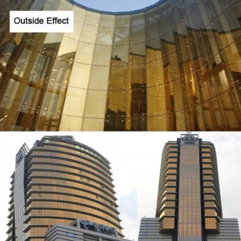 15% Reflective Gold Silver Home Building Commercial Tints 1.52x15m/5x50ft anti UV films