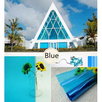 Sky blue Decorative Foils Window Tints 60inchx33feet/1.52x10m architectural Window Film
