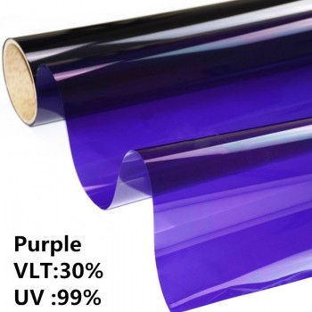 30% Purple Solar Tint Architectural Window Films Sun control foils 60inch*33ft