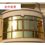 15%VLT Building Window Film Gold Silver High Heat Control and Daytime Privacy Gold 0.7x10m/27.5x33ft