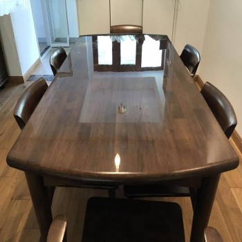 Furniture foil Transparent solid wood dining table Marble coffee table glass desk protective film PET Self-adhesive tablecloth