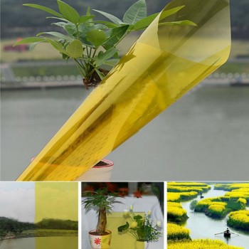 75% Gold Yellow Window sticker 1.52*10m roll Self-Adhesive building window,home window tints