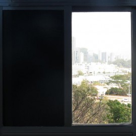 Adhesive Privacy Window Film Black Frosted Opaque Window Films suitable for Bathroom Home and Office 70x500cm