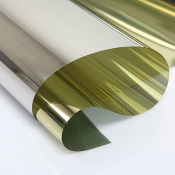70x500cm Mirrored Silver Gold Solar Reflective Window Film One Way Privacy Tint for Home Office Store Glass