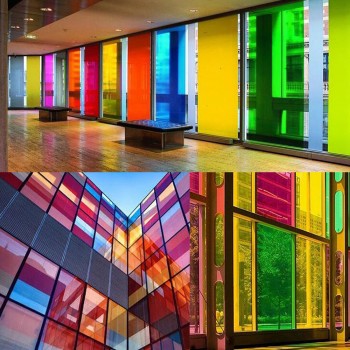 Red decals Window Tints Colorful Privacy window Films 50x300cm