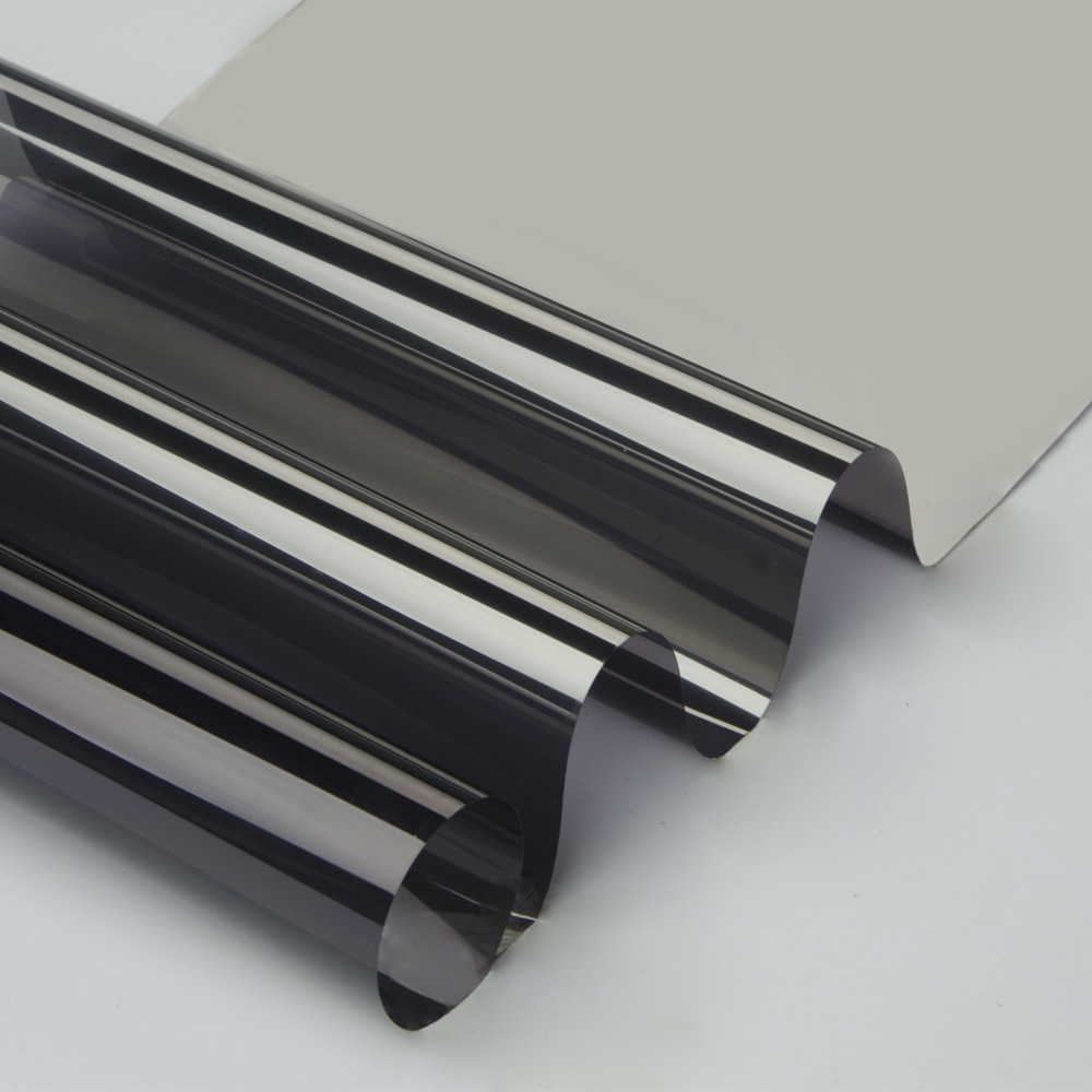 Silver Insulation Window Film Stickers Solar Reflective One Way Mirror Grey silver Home Car Decor 20x60(50cm x 152cm)