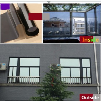 Silver Insulation Window Film Stickers Solar Reflective One Way Mirror Grey silver Home Car Decor 20x60(50cm x 152cm)