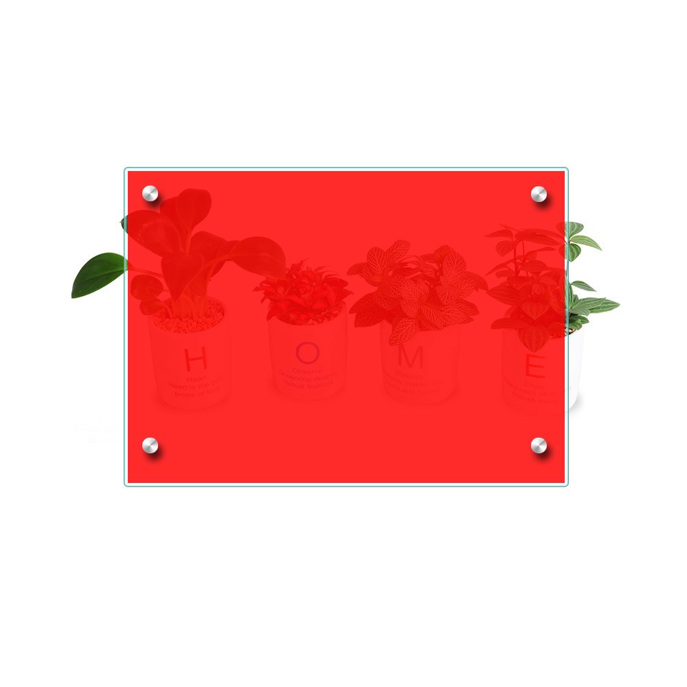 20x33ft(50cm x 10m) Red Window Tint Film Sicky Back Optically Clear Stain Glass Tint Vinyl