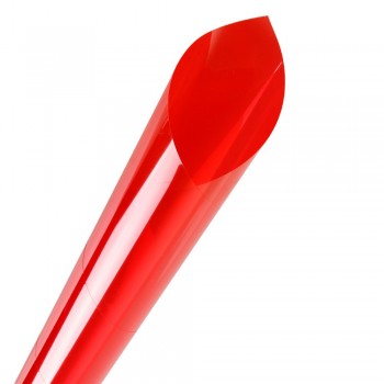 20x33ft(50cm x 10m) Red Window Tint Film Sicky Back Optically Clear Stain Glass Tint Vinyl