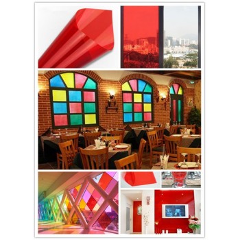 50CMX6M Red home car window tints 2mil 15% VLT high quality