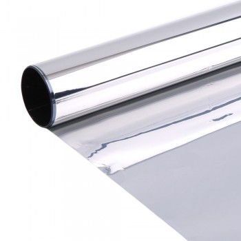 17.7x16ft/0.45x5m 2mil 20%VLT Silver Reflective Home Building Commercial Pravicy Window Tints Films Tinting Vinyl