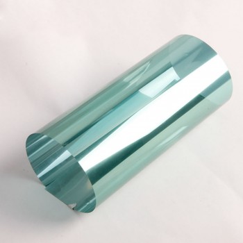 20x10ft(50x300cm) 13%VLT Reflective Green Silver Commercial Tints 2Mil Thickness Vinyl Sticker