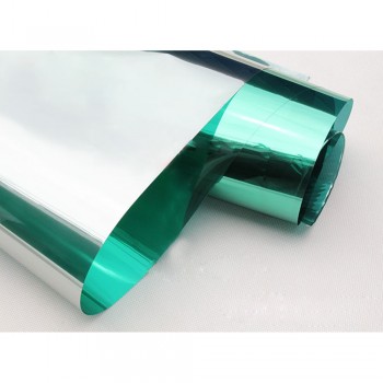 20x10ft(50x300cm) 13%VLT Reflective Green Silver Commercial Tints 2Mil Thickness Vinyl Sticker
