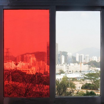 2Mil Red Tint Glass Film Window Film Glass Architectural Decorative Film for Home Office 50cmx300cm/20x10ft