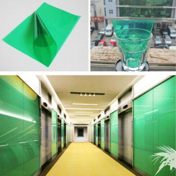 50x300cm 50% VLT Green Decorative Foils Window Stickers 20x10ft Roll Home Building Car Window Vinyl
