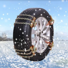 New 3 Chains Balance Design Anti-skid Chain Wear-resistant Steel Car Snow Chains For Ice/Snow/Mud Road Safe For Driving