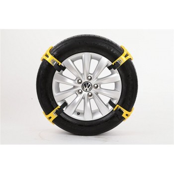 1PCS POWERTIGER Easy Installation Simple Winter Truck Car Snow Chain Tire Anti-skid Belt-D2TB Can Use For More Times