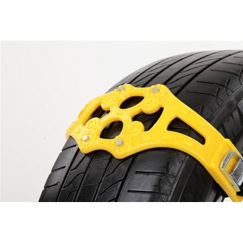 1PCS POWERTIGER Easy Installation Simple Winter Truck Car Snow Chain Tire Anti-skid Belt-D2TB Can Use For More Times