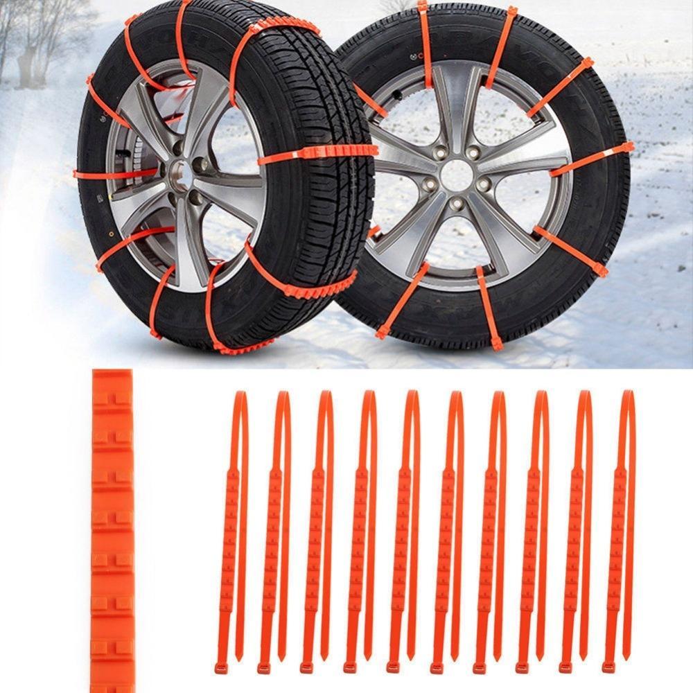 10pcs/lot Car Universal Mini Plastic Winter Tyres wheels Snow Chains For Cars/Suv Car-Styling Anti-Skid Autocross Outdoor