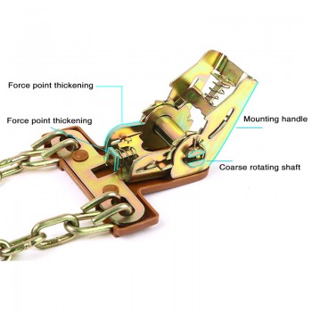 3 Size Durable Manganese Steel Car Tire Anti-skid Chain Easy Application Tire Anti-skid Belt For Snow Road Ice Road Sand Road