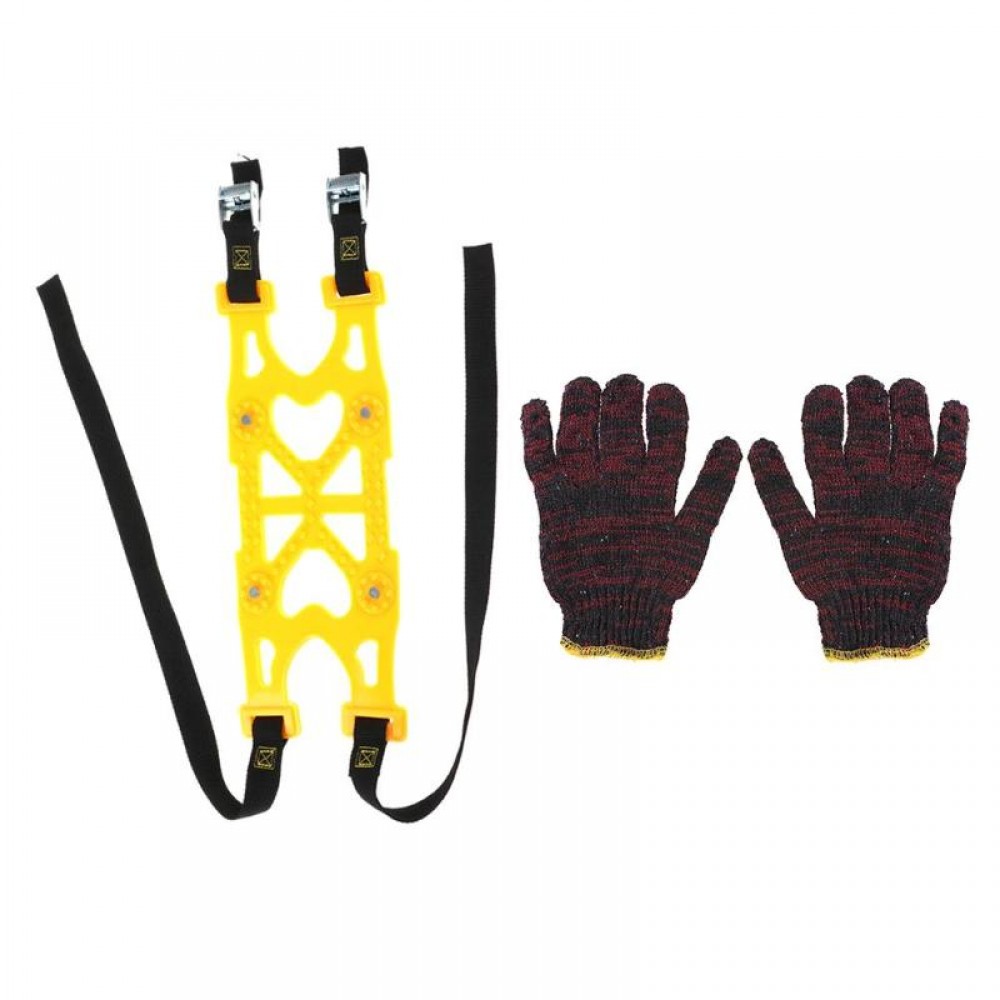 6pcs TPU Snow Chains Car Suit Tyre Winter Roadway Anti Slip Tire Mud Chains