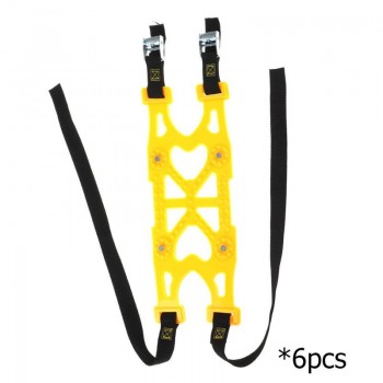 6pcs TPU Snow Chains Car Suit Tyre Winter Roadway Anti Slip Tire Mud Chains