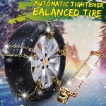 1 PC High Quality Wear-resistant Car Snow Chains Balance Design SUV Anti-skid Chain For Ice/Snow/Mud Road Safe For Driving S/M/L
