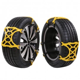 1 set 6pcs Universal Auto Car Snow Anti-skid Chains Winter Snow Chains Vehicles Wheel Antiskid Non-slipping Tire For 155-285mm