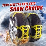 Audew 1/3/6pcs TPU Snow Chains Universal Car Suit Tyre Winter Roadway Safety Tire Chains Snow Climbing Mud Ground Anti Slip