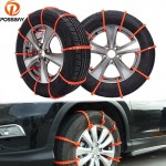 POSSBAY 10Pcs Universal Winter Anti Slip Car Snow Chains Anti Ski Car Wheel Belt Wheels Tyres Chain Non Slip Tires Accessories